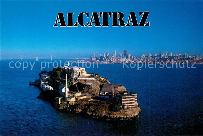San Francisco California Alcatraz Island San Francisco Bay aerial view