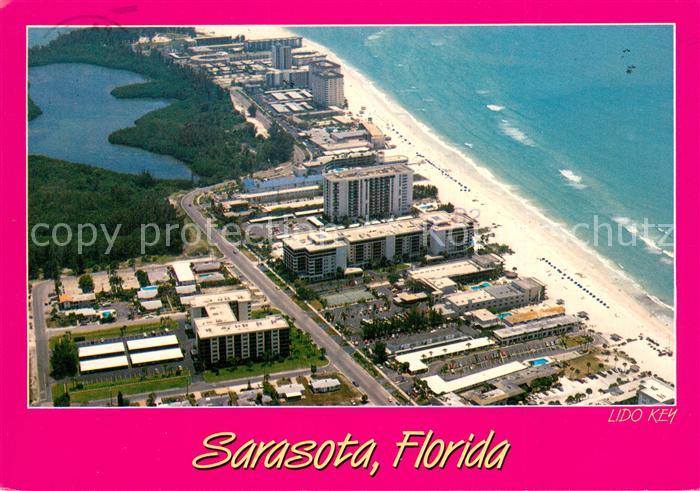 Sarasota Florida Aerial view of Lido Beach