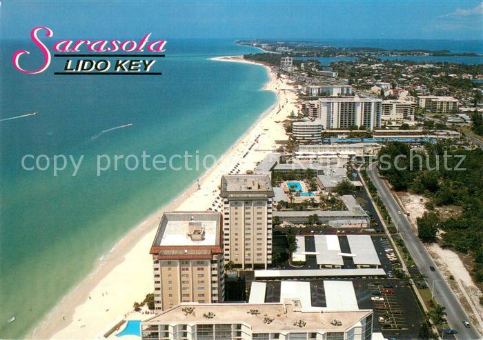 Sarasota Florida Lido Key on the west coast aerial view