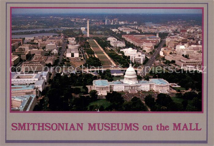 Washington  DC Smithsonian Museums on the National Mall aerial view