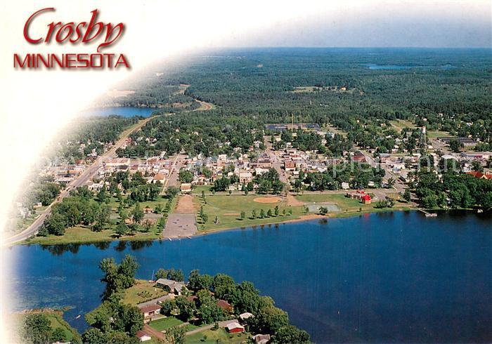 Crosby Minnesota Cuyuna Iron Range Serpent Lake aerial view