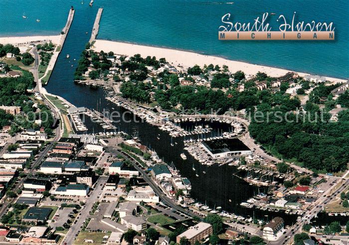 South Haven Michigan Lakeshore Community Lake Michigan aerial view