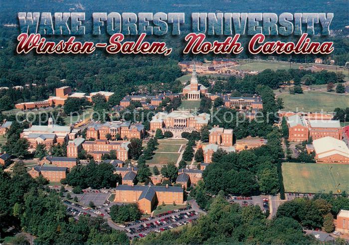 Winston-Salem North Carolina Wake Forest University aerial view