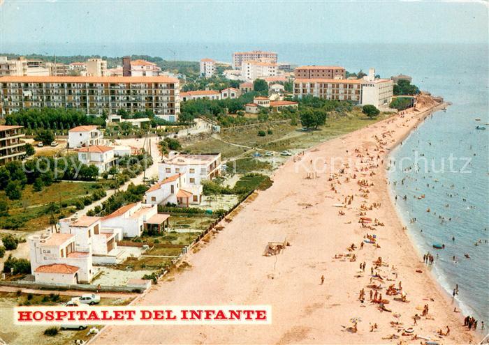 Tarragona Hospitalet del Infante Playa vista aérea