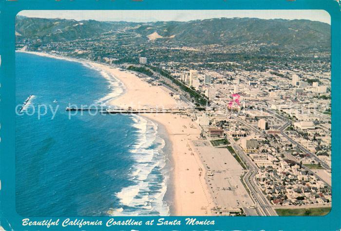 Santa Monica California California Coastline aerial view