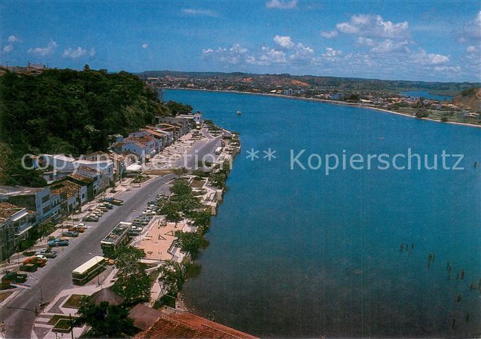 Ilheus Brazil Avenida 22 de Julho com Oceano Atlantico Air view