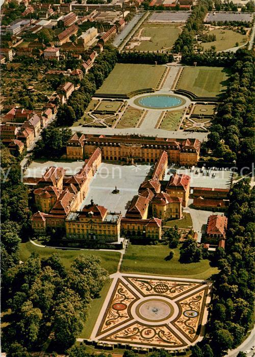 Ludwigsburg  Wuerttemberg Schloss mit Gartenschau Bluehendes Barock Fliegeraufna