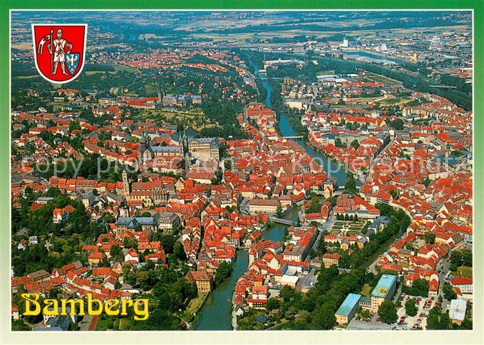 Bamberg an der Regnitz Fliegeraufnahme