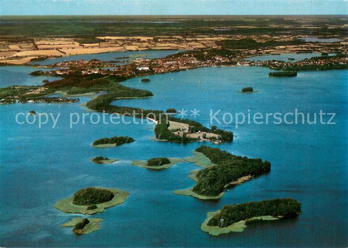 Ploen See Holsteinische Schweiz Fliegeraufnahme