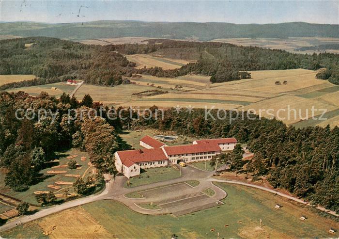 Gladenbach Hessen Haus Blankenstein der Dt Postgewerkschaft Fliegeraufnahme
