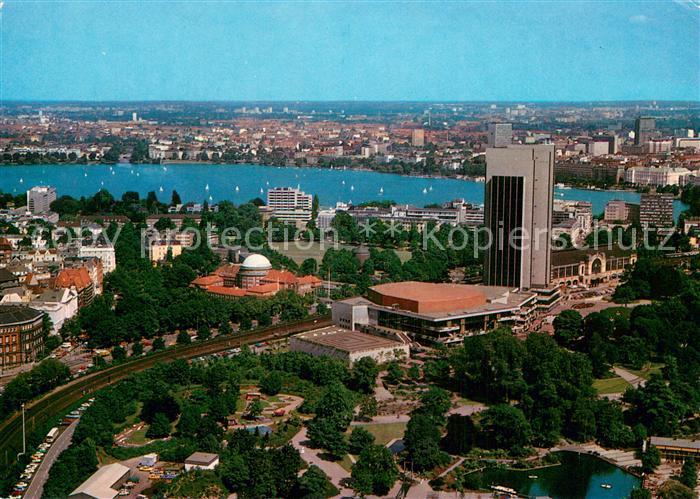 HAMBURG  CITY Blick vom Fernsehturm auf Congress Centrum und Alster