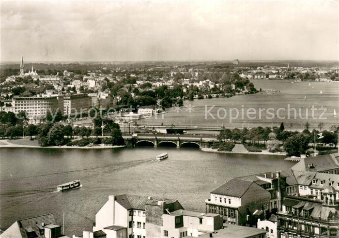 HAMBURG  CITY Lombardsbruecken und Aussenalster