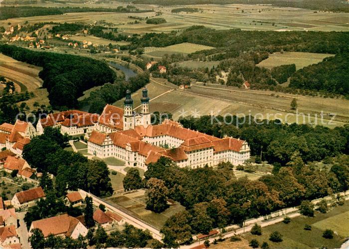 Obermarchtal Schloss mit Blick auf Rechtenstein Fliegeraufnahme