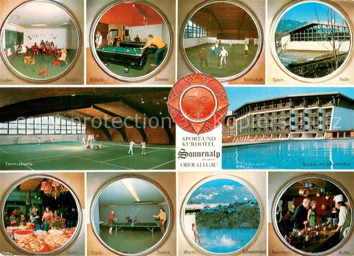 Sonthofen Oberallgaeu Sport und Kurhotel Sonnenalp Kinderparadies Billard Volley