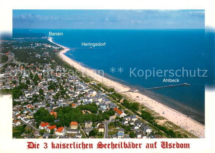 Usedom Mecklenburg-Vorpommern Seeheilbaeder Ahlbeck Heringsdorf Bansin Fliegerau