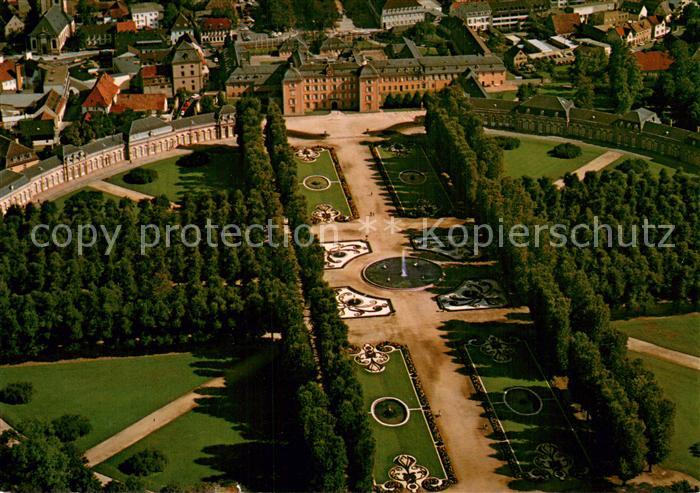 Schwetzingen Schloss mit Schlossgarten Fliegeraufnahme