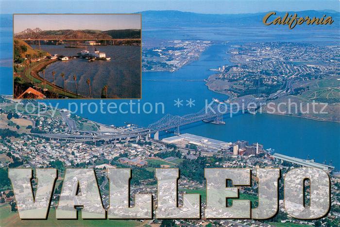 Vallejo Aerial view of Crockett to the South and Vallejo to the North