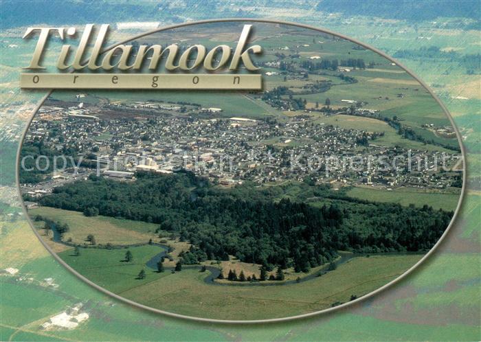 Tillamook Oregon Aerial view