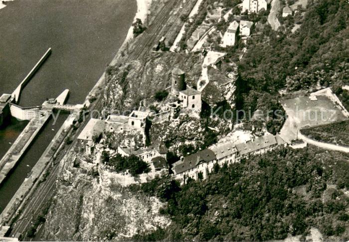 Usti nad Labem Aussig CZ Hrad Strekov Fliegeraufnahme