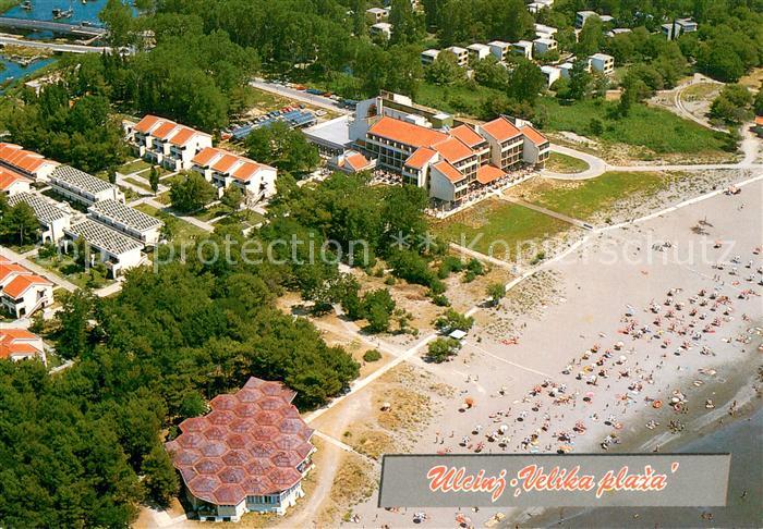 Ulcinj Montenegro Velika plaza Hotel Otrant Fliegeraufnahme