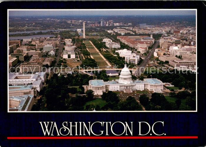 Washington  DC Aerial view of US Capitol and the city in background