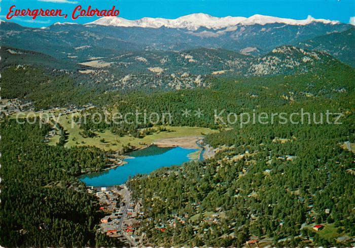 Evergreen Colorado Evergreen Lake and Dam Aerial view