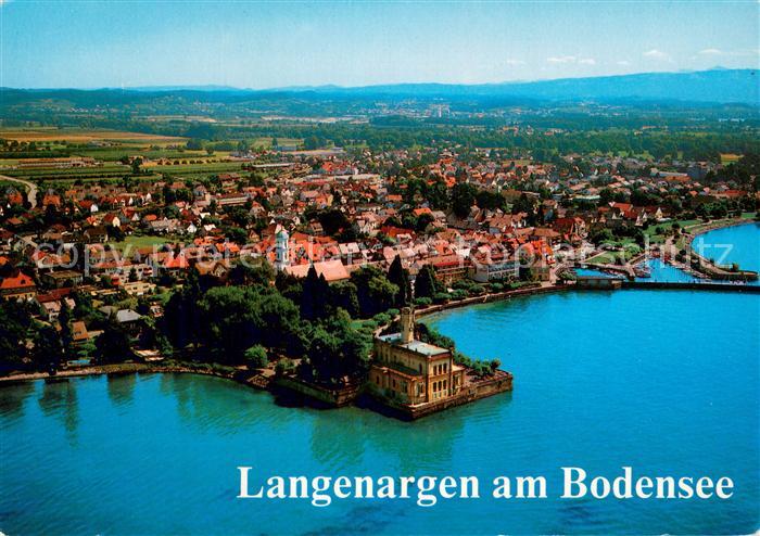 Langenargen Bodensee Fliegeraufnahme mit Schloss Montfort