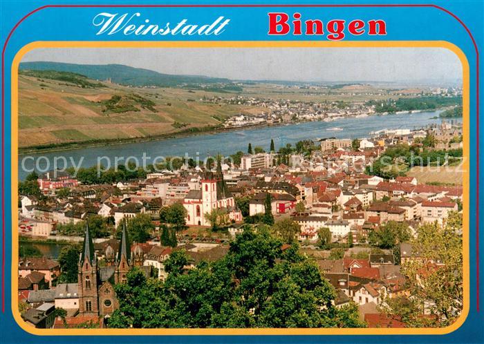 Bingen Rhein Fliegeraufnahme