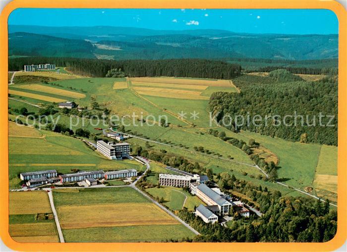 Bad Berleburg Blick auf die Odebornklinik Fliegeraufnahme mit Sanatorium Fredens