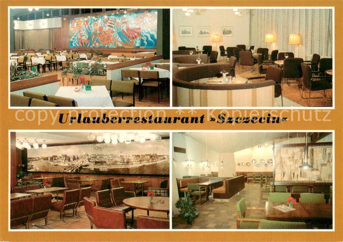Szczecin Stettin FDGB Urlauberestaurant Szczecin Speiserestaurant Odra Cafe Mali