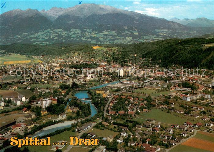 Spittal Drau Fliegeraufnahme