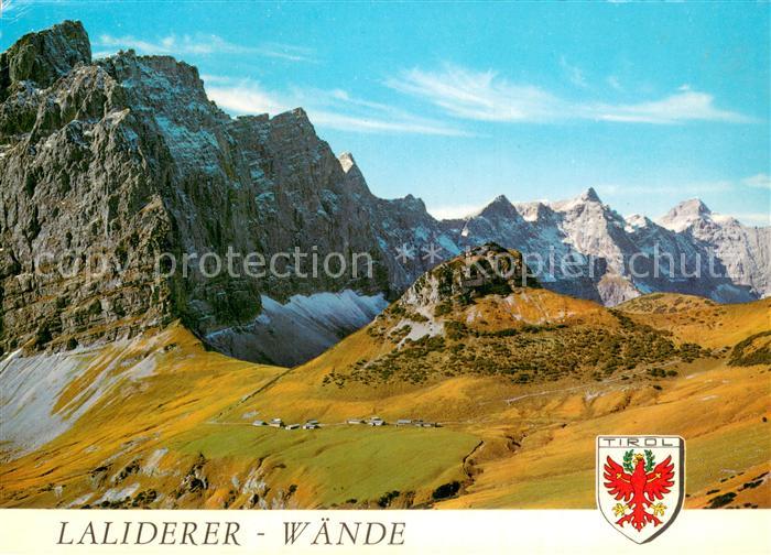 Laliderer Waende Tirol Panorama mit Hochjoch und Teufelskopf