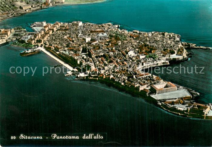 Siracusa Syrakus Sicilia Panorama dall aereo