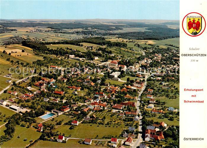 Oberschuetzen Fliegeraufnahme mit Schwimmbad