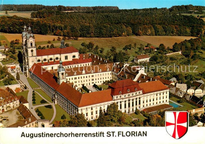 Linz Donau Augustinerchorherrenstift St Florian Fliegeraufnahme