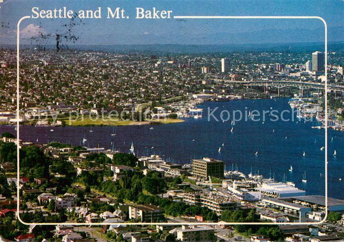 Seattle Fliegeraufnahme mit Mt Baker