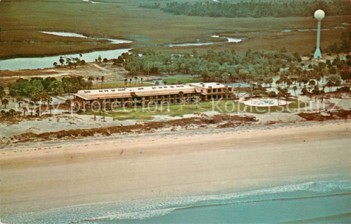 Fripp Island Beaufort South Carolina Fliegeraufnahme La Tai Inn m. Strand