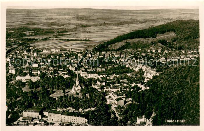 Thale Harz Fliegeraufnahme Gesamtansicht