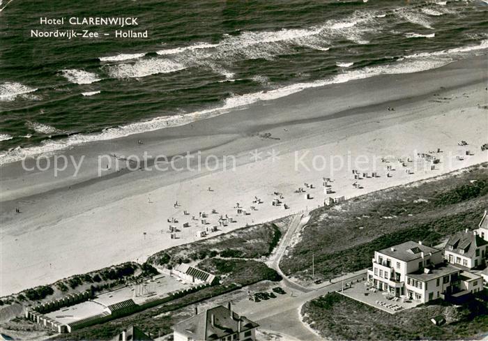 Noordwijk Noordwyk aan Zee Fliegeraufnahme Hotel Clarenwijck m. Strand