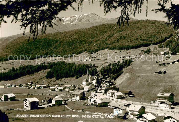 Soelden oetztal Teilansicht m. Gaislacher Kogl