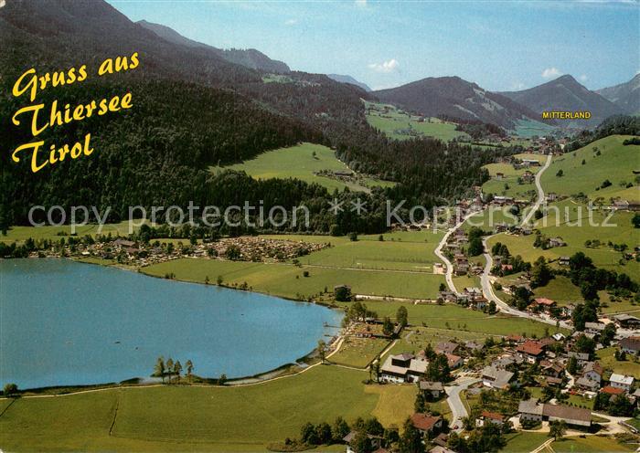 Thiersee Fliegeraufnahme Teilansicht m. See