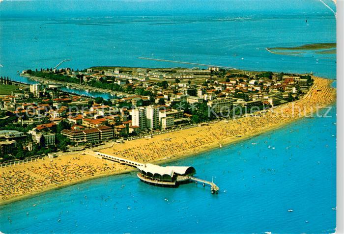 Lignano IT Fliegeraufnahme Strand