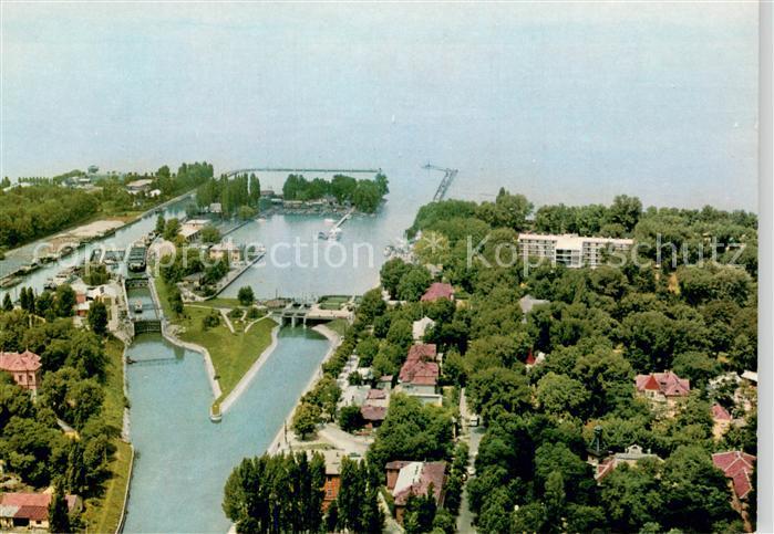 Siofok Fliegeraufnahme Teilansicht m. See