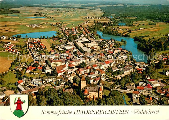 Heidenreichstein Fliegeraufnahme Gesamtansicht m. Burg