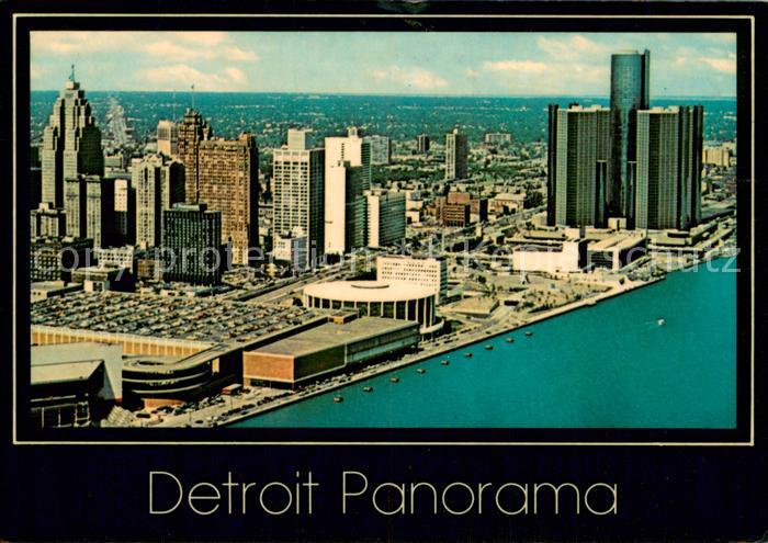 Detroit Michigan Fliegeraufnahme Panorama