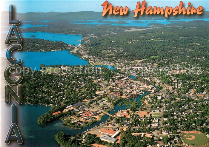 Laconia New Hampshire Fliegeraufnahme Panorama