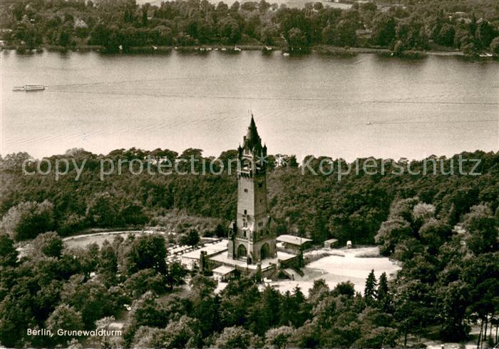 BERLIN  CITY Fliegeraufnahme Grunewaldturm