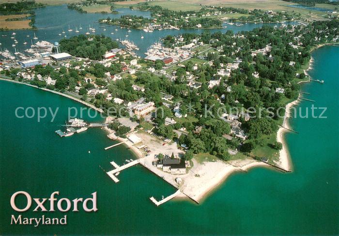 Oxford Maryland Fliegeraufnahme Eastern Shore Town