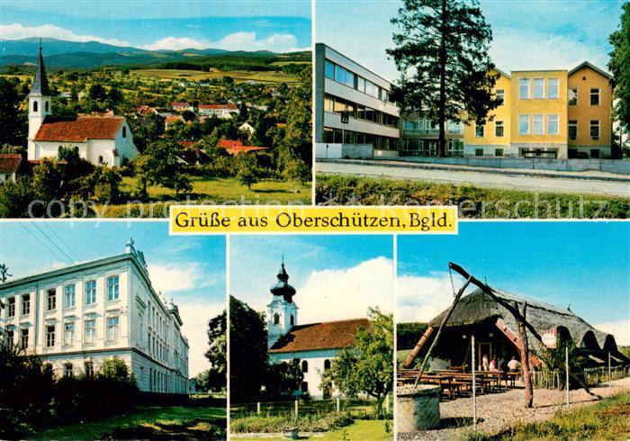 Oberschuetzen Gesamtansicht m. Maedchenheim Schule Kirche Czarda