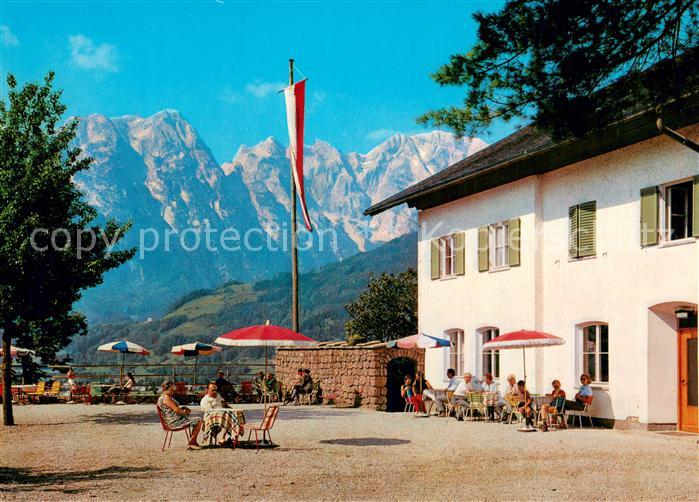Kuchl Haus St. Georg Aussenanischt Terrasse